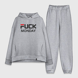 Женский костюм оверсайз Fuck monday, anti-brand, fila