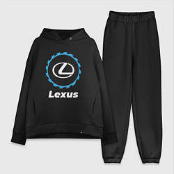Женский костюм оверсайз Lexus в стиле Top Gear, цвет: черный