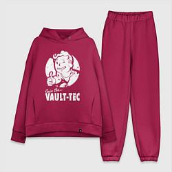 Женский костюм оверсайз Vault boy - join the vault tec, цвет: маджента