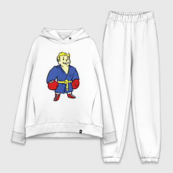 Женский костюм оверсайз Vault boy - boxer, цвет: белый