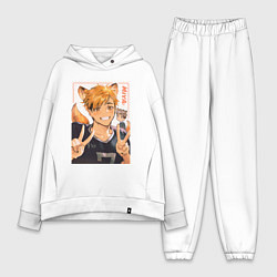 Женский костюм оверсайз Мия Атсуму - Волейбол, цвет: белый