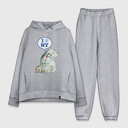 Женский костюм оверсайз Заяц-ёлочная игрушка