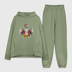 Женский костюм оверсайз Santa money, цвет: авокадо