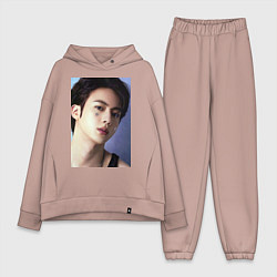 Женский костюм оверсайз Handsome Jin, цвет: пыльно-розовый