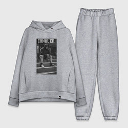 Женский костюм оверсайз Cbum conquer Крис Бамстед, цвет: меланж