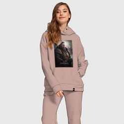 Женский костюм оверсайз Хабаровск - персонаж, цвет: пыльно-розовый — фото 2