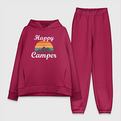 Женский костюм оверсайз Happy camper