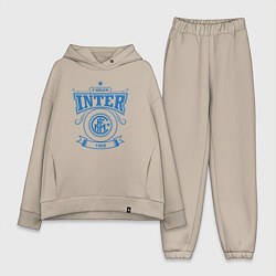 Женский костюм оверсайз Forza Inter, цвет: миндальный