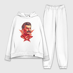 Женский костюм оверсайз Граффити Сталин