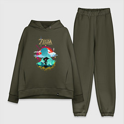 Женский костюм оверсайз The Legend of Zelda - Link, цвет: хаки