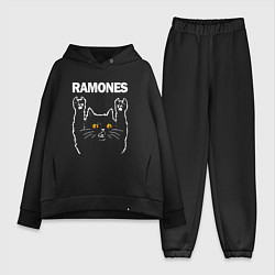 Женский костюм оверсайз Ramones rock cat