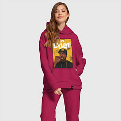 Женский костюм оверсайз Ice Сube, цвет: маджента — фото 2