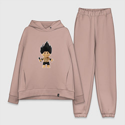 Женский костюм оверсайз Панк рок тролль c микрофоном