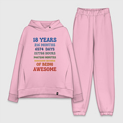 Женский костюм оверсайз 18 лет в месяцах - днях - часах - минутах - секунд