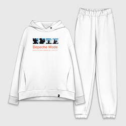 Женский костюм оверсайз Depeche Mode - World In My Eyes Single, цвет: белый