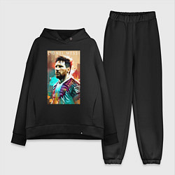 Женский костюм оверсайз Lionel Messi - football - striker, цвет: черный