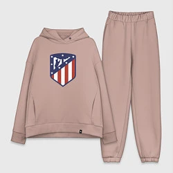 Женский костюм оверсайз Atletico Madrid FC, цвет: пыльно-розовый