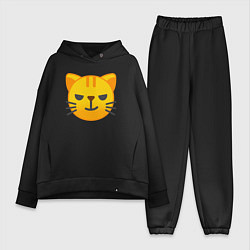 Женский костюм оверсайз Жёлтый котёнок хитрит
