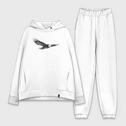 Женский костюм оверсайз Орёл летит