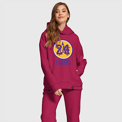 Женский костюм оверсайз 24 Lakers, цвет: маджента — фото 2