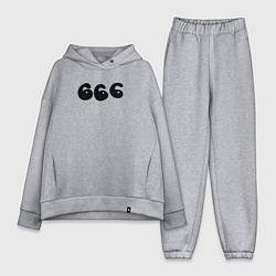 Женский костюм оверсайз Три шестерки