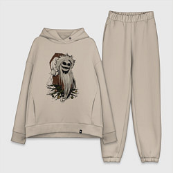 Женский костюм оверсайз Джек Скеллингтон, цвет: миндальный