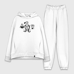 Женский костюм оверсайз Доктор Ливси весёлый