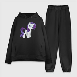 Женский костюм оверсайз Рарити из My Little Pony в кино, цвет: черный