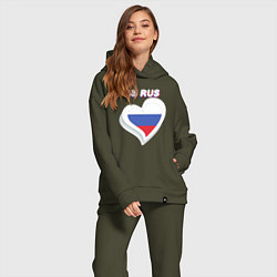 Женский костюм оверсайз 55 регион Омская область, цвет: хаки — фото 2