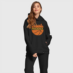 Женский костюм оверсайз Phoenix basketball city, цвет: черный — фото 2