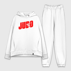 Женский костюм оверсайз Judo red, цвет: белый