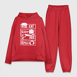 Женский костюм оверсайз Еда сон bmx