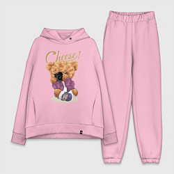 Женский костюм оверсайз Плюшевый медвежонок фотограф