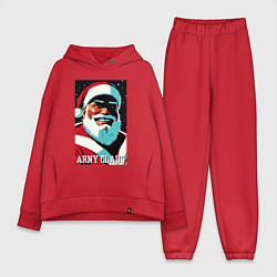 Женский костюм оверсайз Arnold Schwarzenegger - Santa Claus, цвет: красный