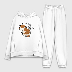 Женский костюм оверсайз Не говори со мной я злой обиженный кот