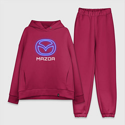 Женский костюм оверсайз Mazda neon, цвет: маджента