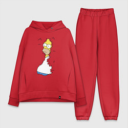 Женский костюм оверсайз Гомер в кустах