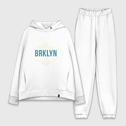 Женский костюм оверсайз Brooklyn city, цвет: белый
