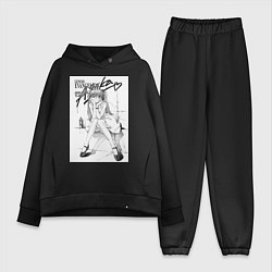 Женский костюм оверсайз Евангелион Аска Сорью, цвет: черный