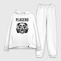 Женский костюм оверсайз Placebo - rock panda, цвет: белый