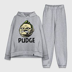 Женский костюм оверсайз Pudge Face, цвет: меланж