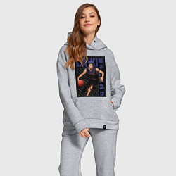 Женский костюм оверсайз Баскетбол Куроко Дайки Аоминэ, цвет: меланж — фото 2