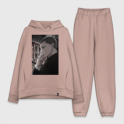 Женский костюм оверсайз Ведьма и чудовище Ашаф, цвет: пыльно-розовый