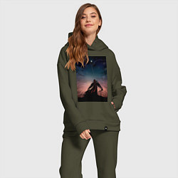 Женский костюм оверсайз Усянь Вэй Старейшина Илина, цвет: хаки — фото 2