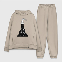 Женский костюм оверсайз Художник космонавт