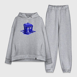 Женский костюм оверсайз Tardis ink, цвет: меланж