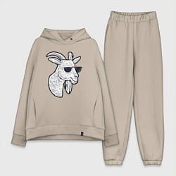 Женский костюм оверсайз Козлик в очках