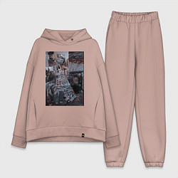 Женский костюм оверсайз Художественный творческий беспорядок