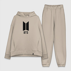Женский костюм оверсайз BTS знак