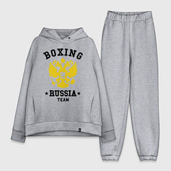 Женский костюм оверсайз Boxing Russia Team, цвет: меланж